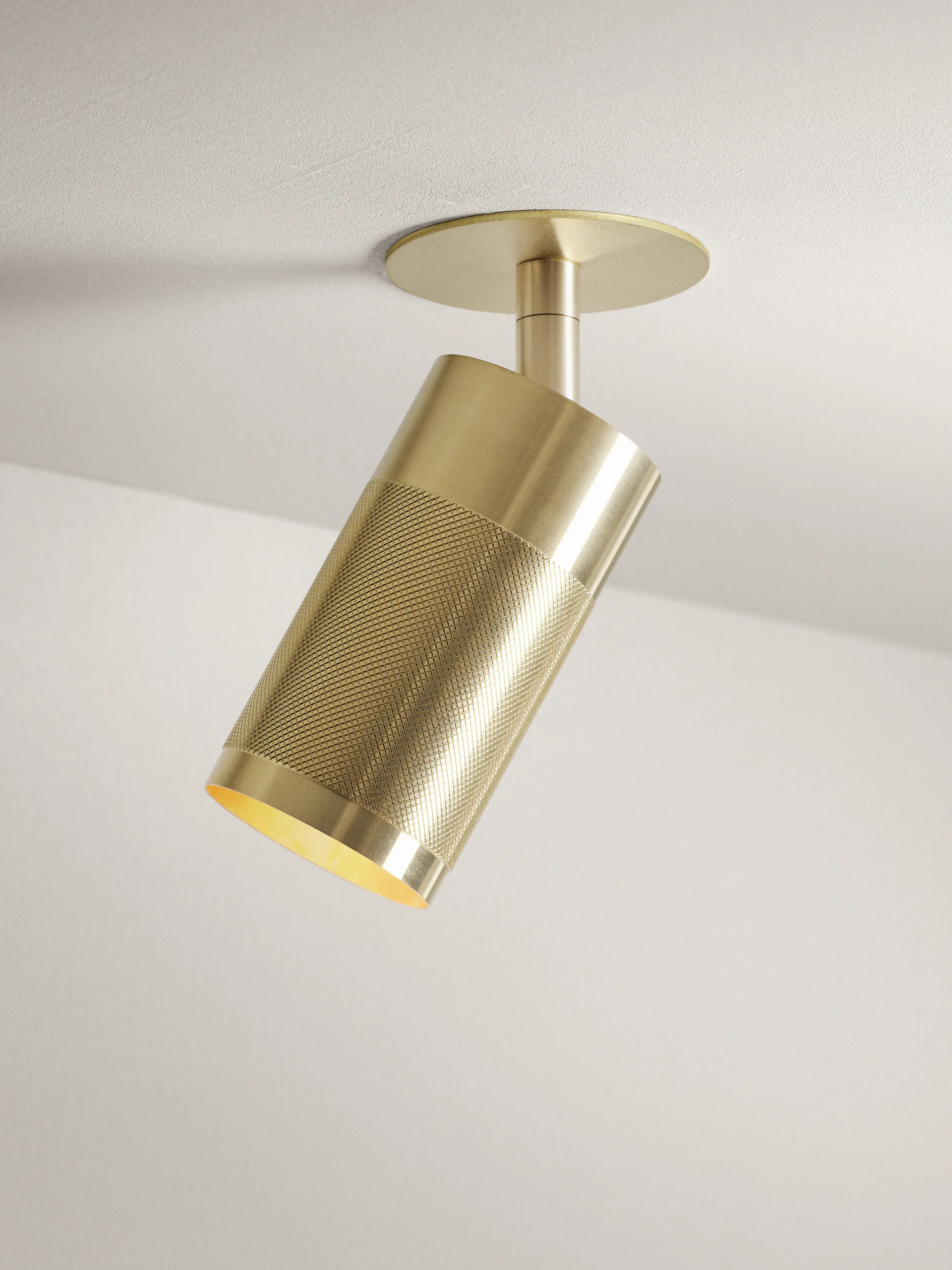 Patrone Recessed Ceiling Light, Brass