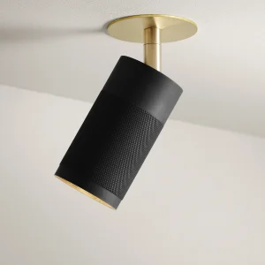 Patrone Recessed Ceiling Light, Black-browned Brass
