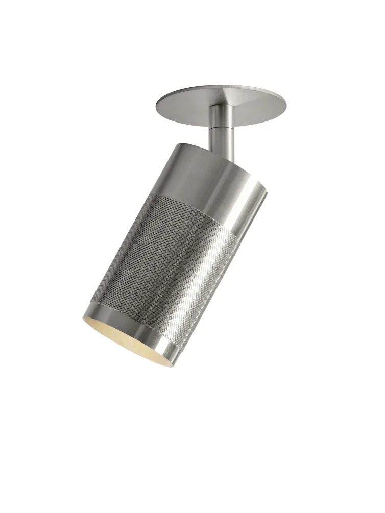 Patrone Recessed Ceiling Light, Nickel-plated Brass