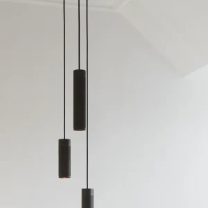 Patrone Pendant Cluster Lamp Small, Black-browned Brass