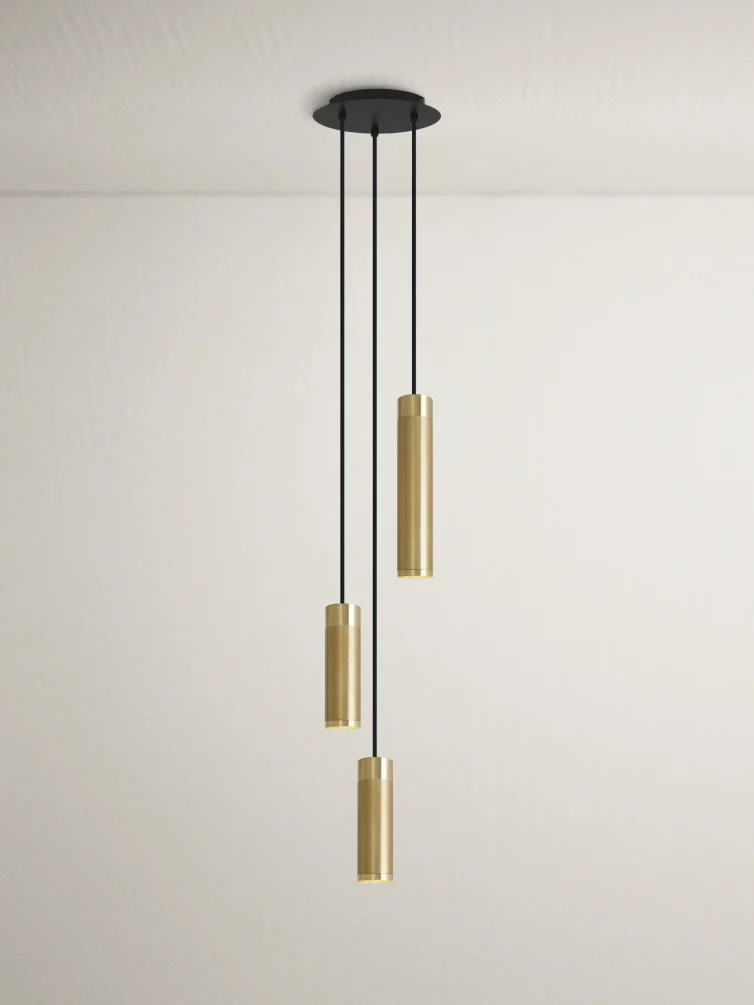 Patrone Pendant Cluster Lamp Small, Brass