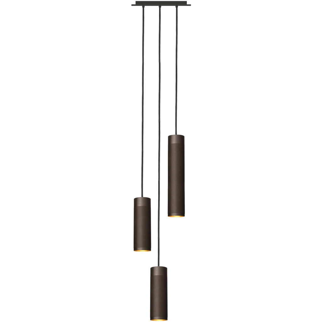 Patrone Pendant Cluster Lamp Small, Browned Brass