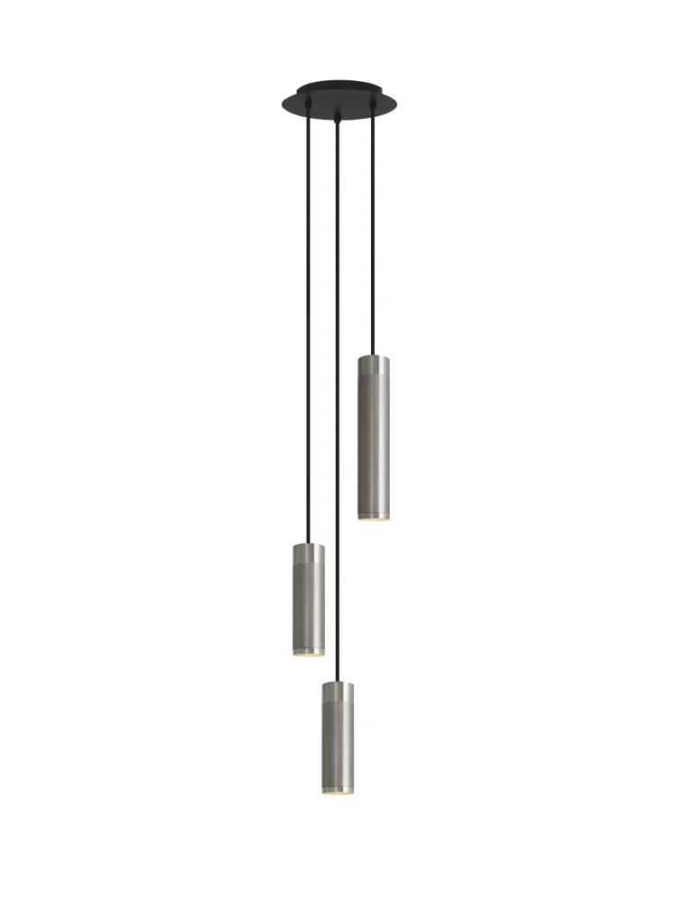 Patrone Pendant Cluster Lamp small, Nickel-plated Brass