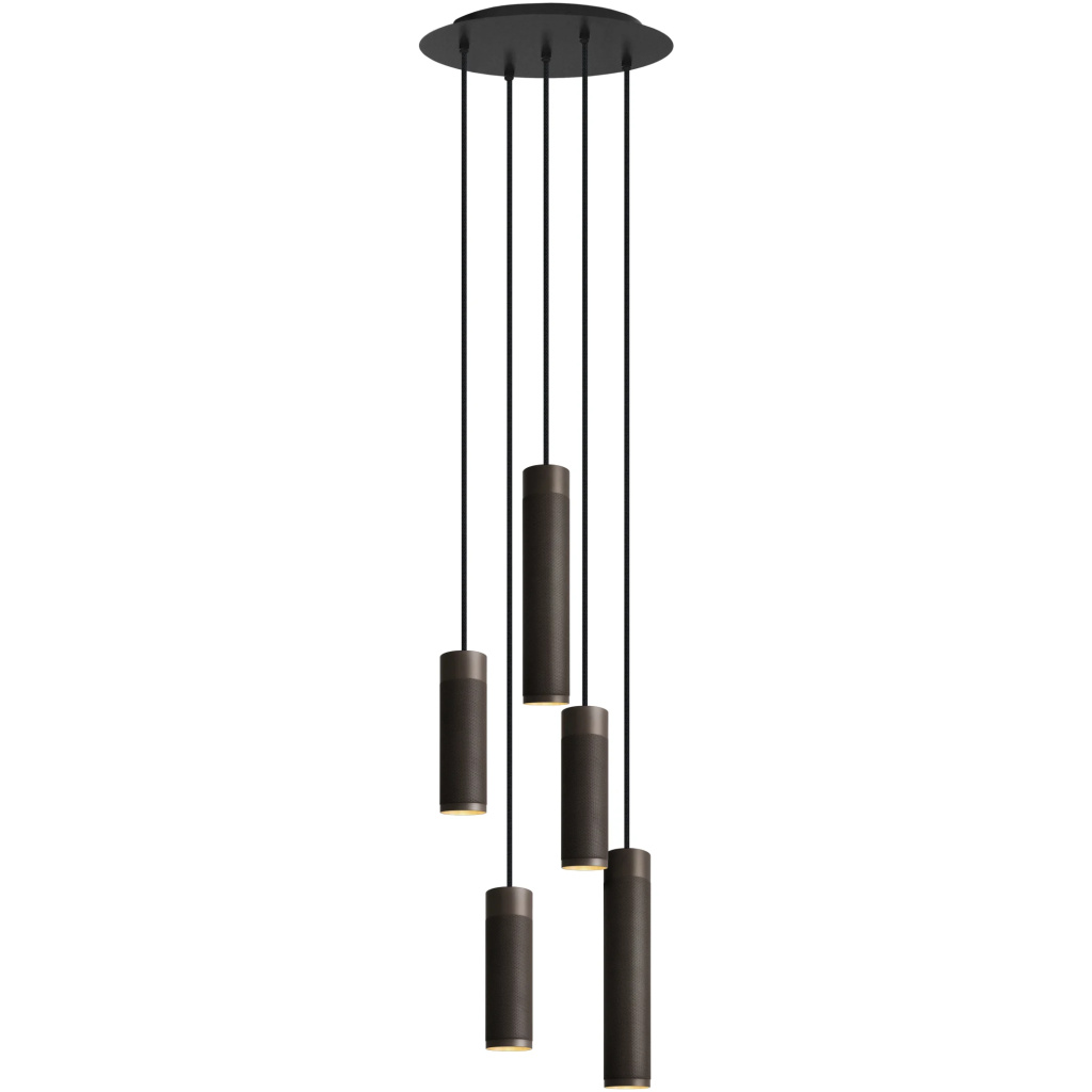 Patrone Pendant Cluster Lamp Large, Browned Brass