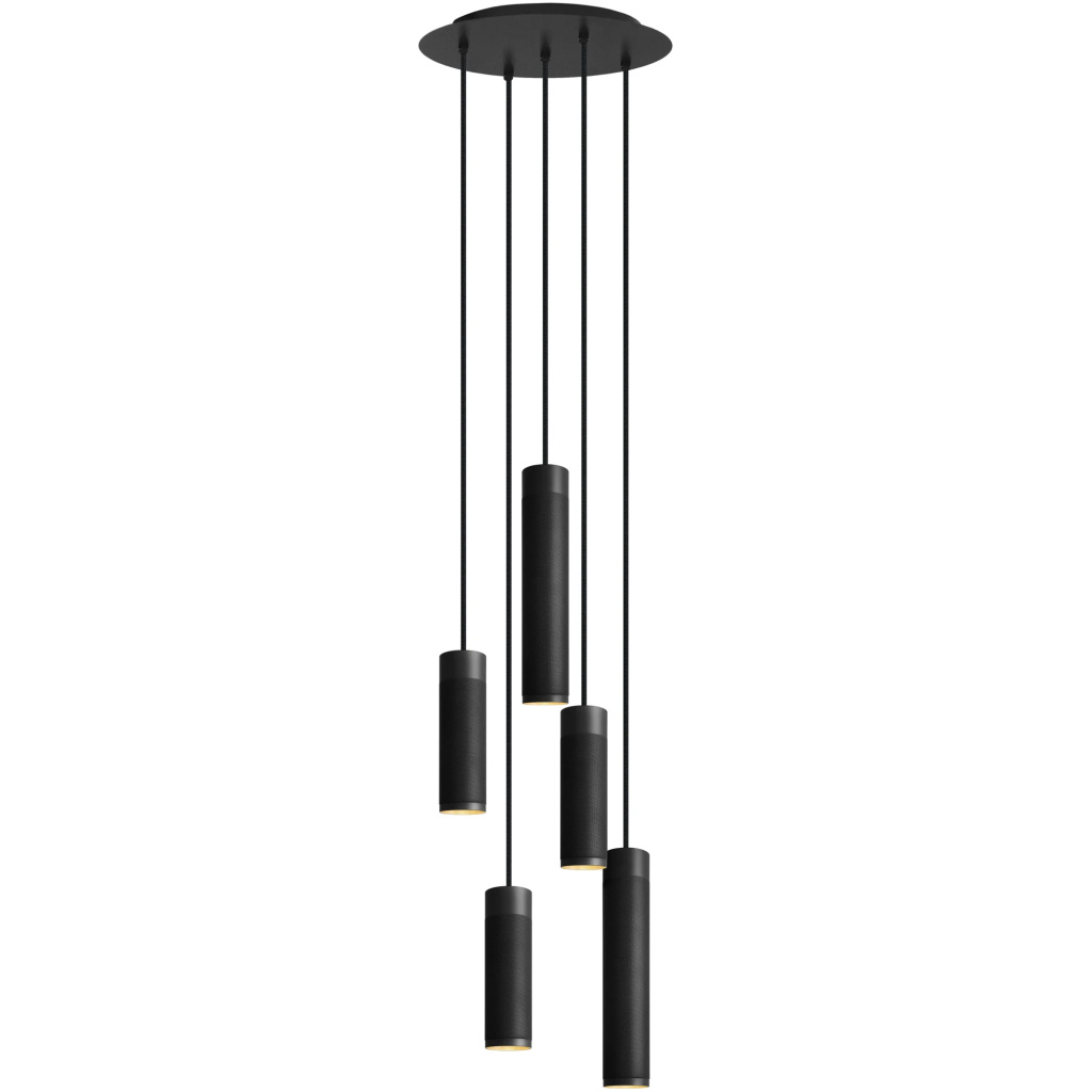 Patrone Pendant Cluster Lamp Large, Black-browned Brass/Brass