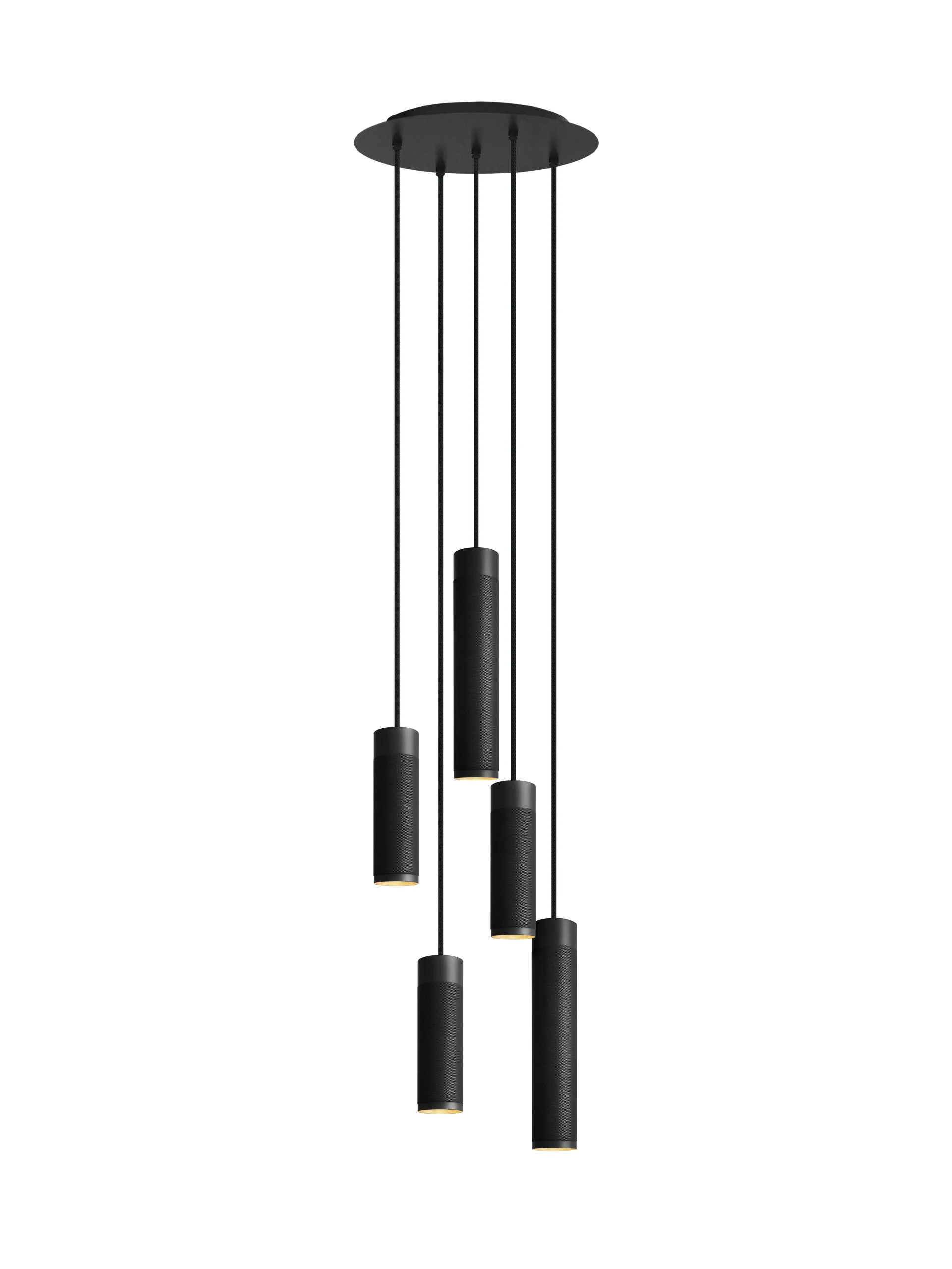 Patrone Pendant Cluster Lamp Large, Black-browned Brass/Brass