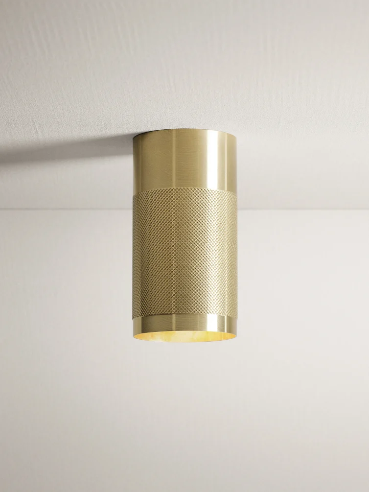 Patrone Surface Ceiling Light, Brass