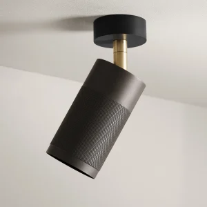 Patrone Canopy Ceiling Light, Browned Brass