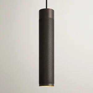 Patrone Large Pendant Lamp, Black-browned Brass