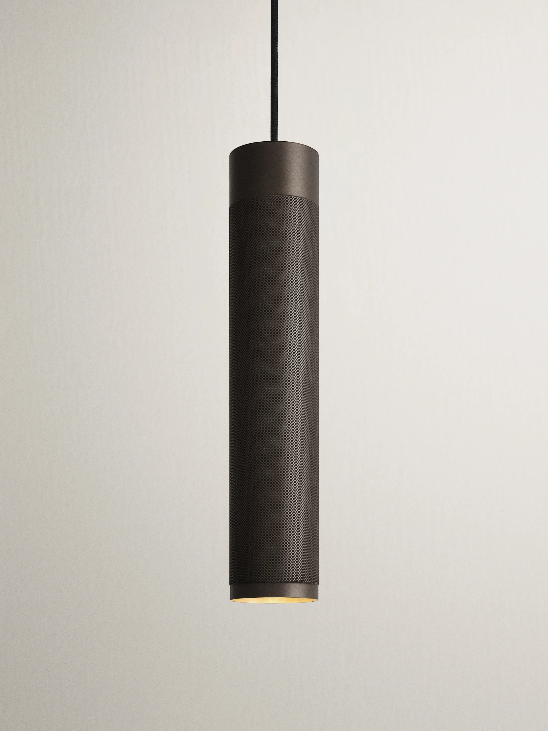 Patrone Large Pendant Lamp, Browned Brass