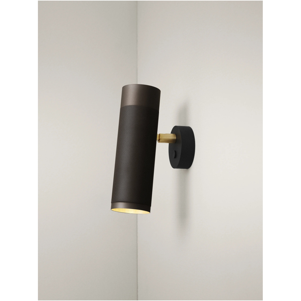 Patrone Wall Lamp, Browned Brass