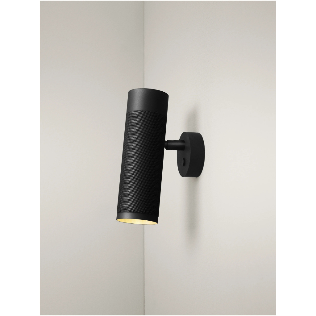 Patrone Wall Lamp, Black-browned Brass/Brass