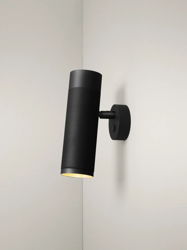 Patrone Wall Lamp, Black-browned Brass/Brass