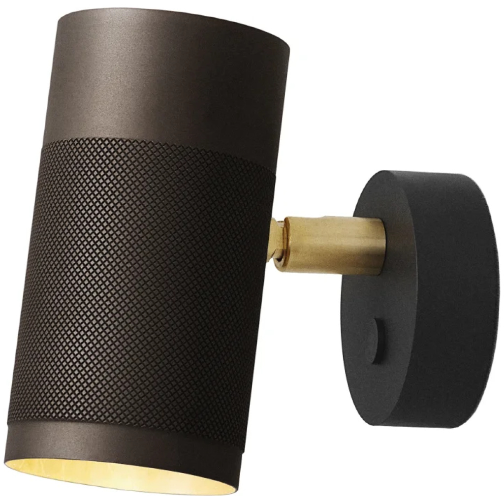 Patrone Small Wall Lamp, Browned Brass
