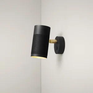 Patrone Small Wall Lamp, Black-browned Brass