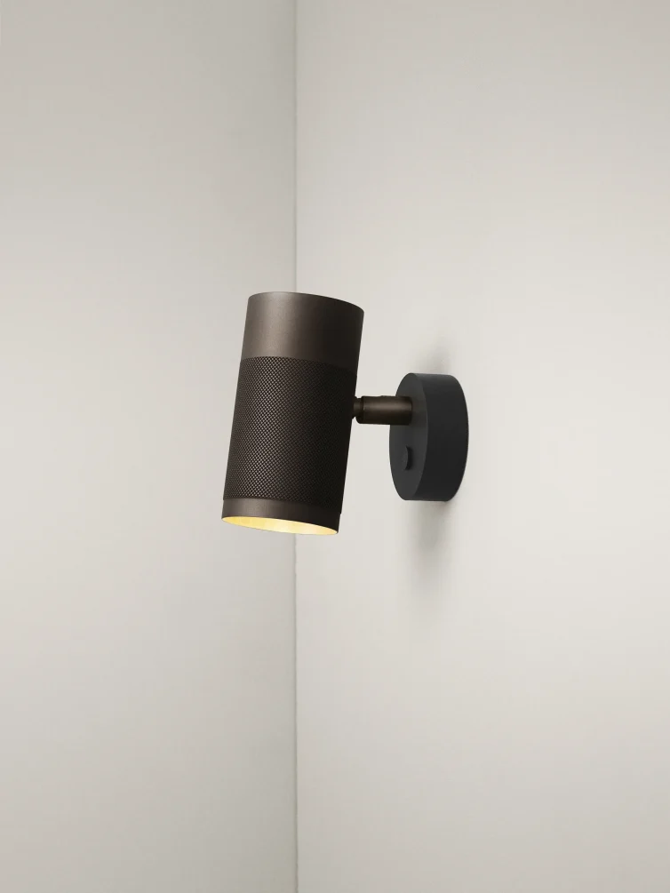 Patrone Small Wall Lamp, Browned Brass/Brass