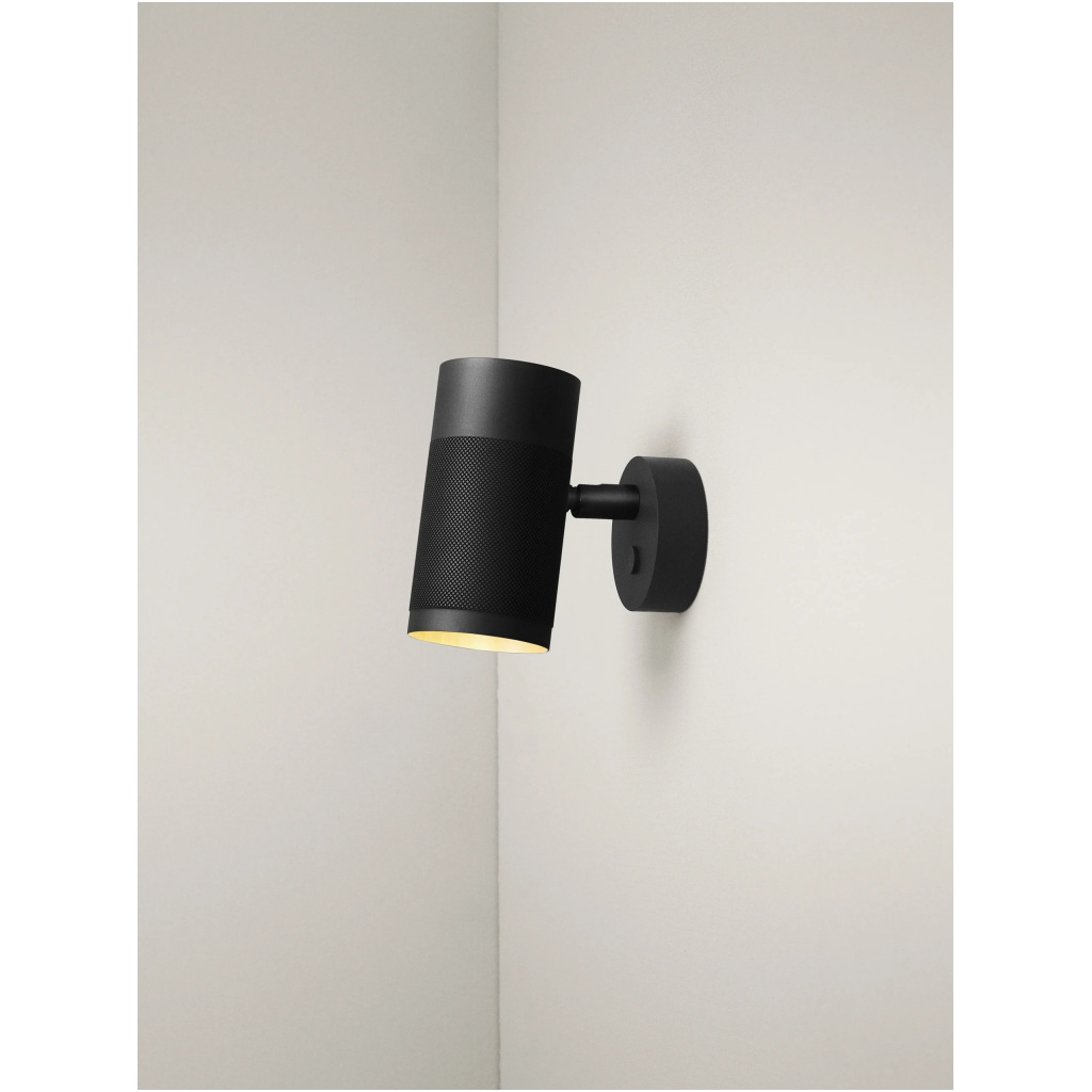 Patrone Small Wall Lamp, Black-browned Brass