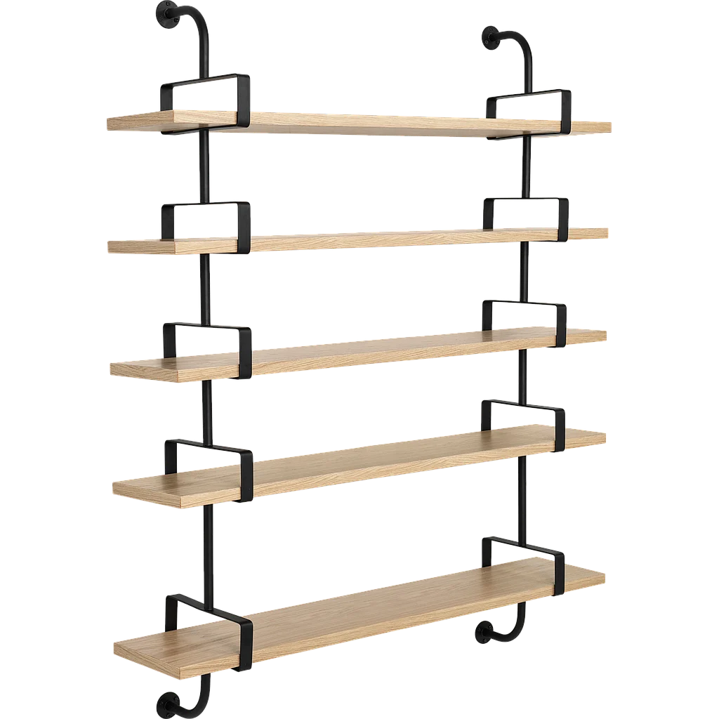 Démon Shelf, 2 Brackets, 155, 5 shelves