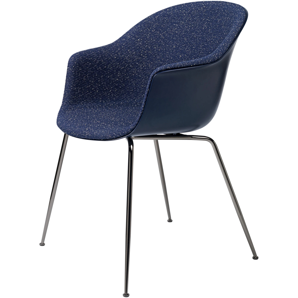 Bat Dining Chair – Front Upholstered, Conic base