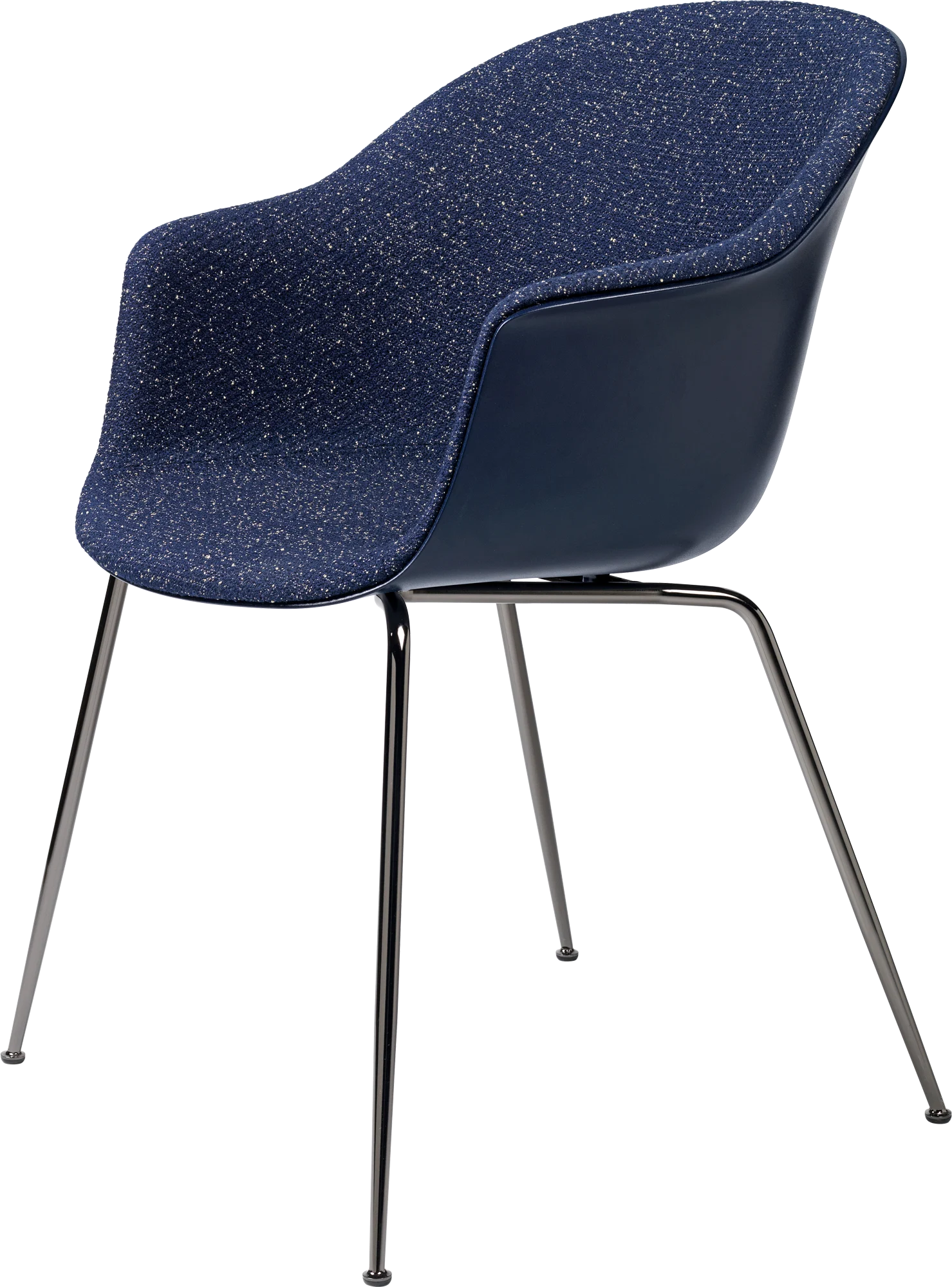 Bat Dining Chair – Front Upholstered, Conic base