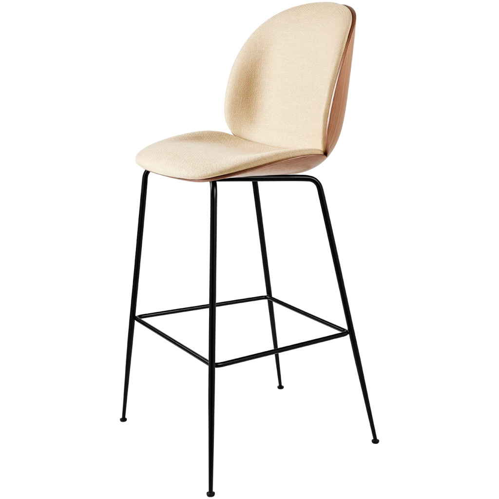 Beetle Bar Chair – Front Upholstered, 77, Conic base, Veneer Shell