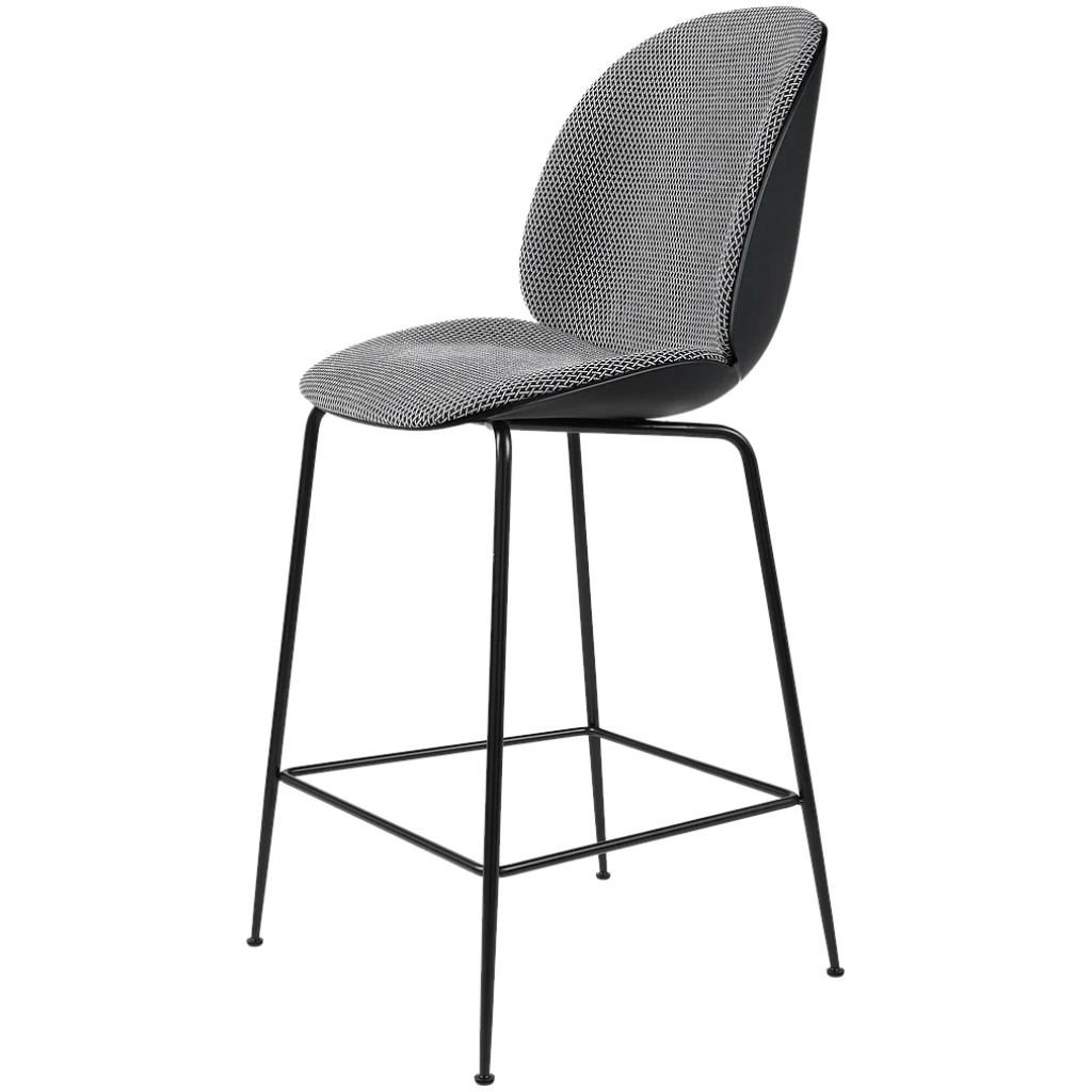Beetle Counter Chair – Front Upholstered, 67, Conic base
