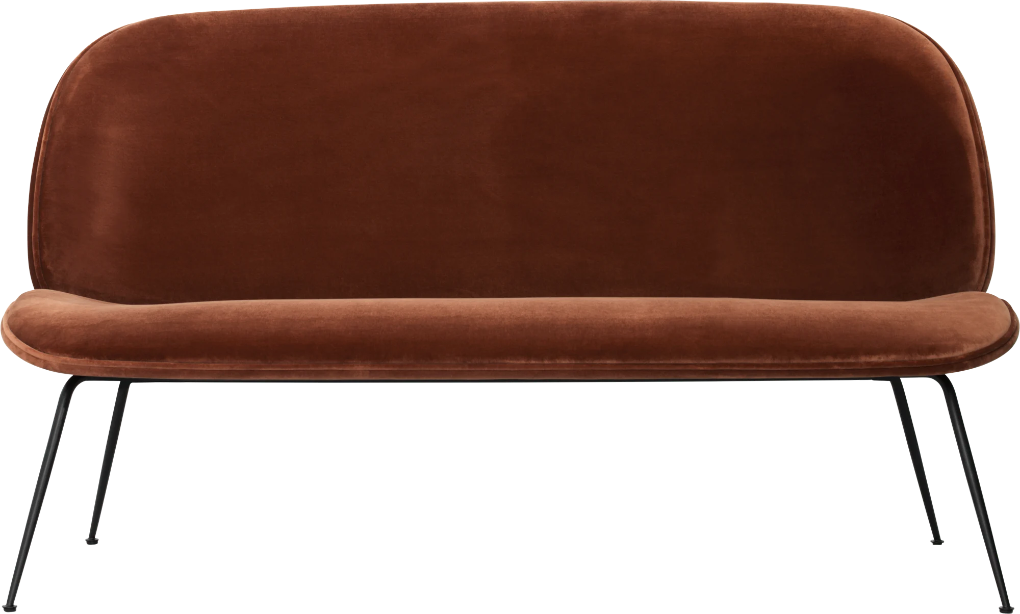 Beetle Sofa – Fully Upholstered, 2-seater, Conic base