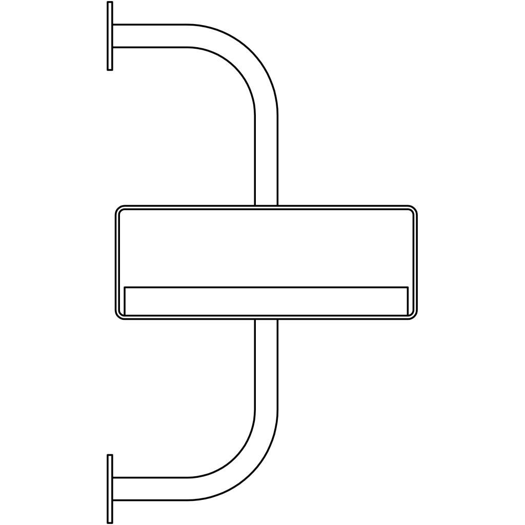 Démon Shelf, 3 Brackets, 215, 1 shelf