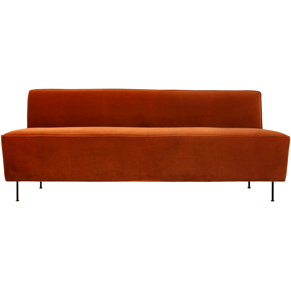 Modern Line Dining Sofa – Fully Upholstered, H74xW200xD71