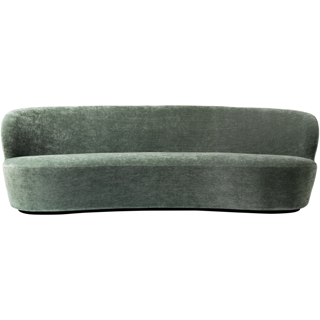 Stay Sofa – Fully Upholstered, Oval, 240×95, Black base