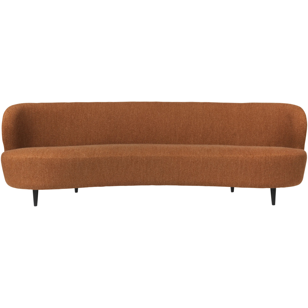 Stay Sofa – Fully Upholstered, Oval, 240×95, Wooden legs