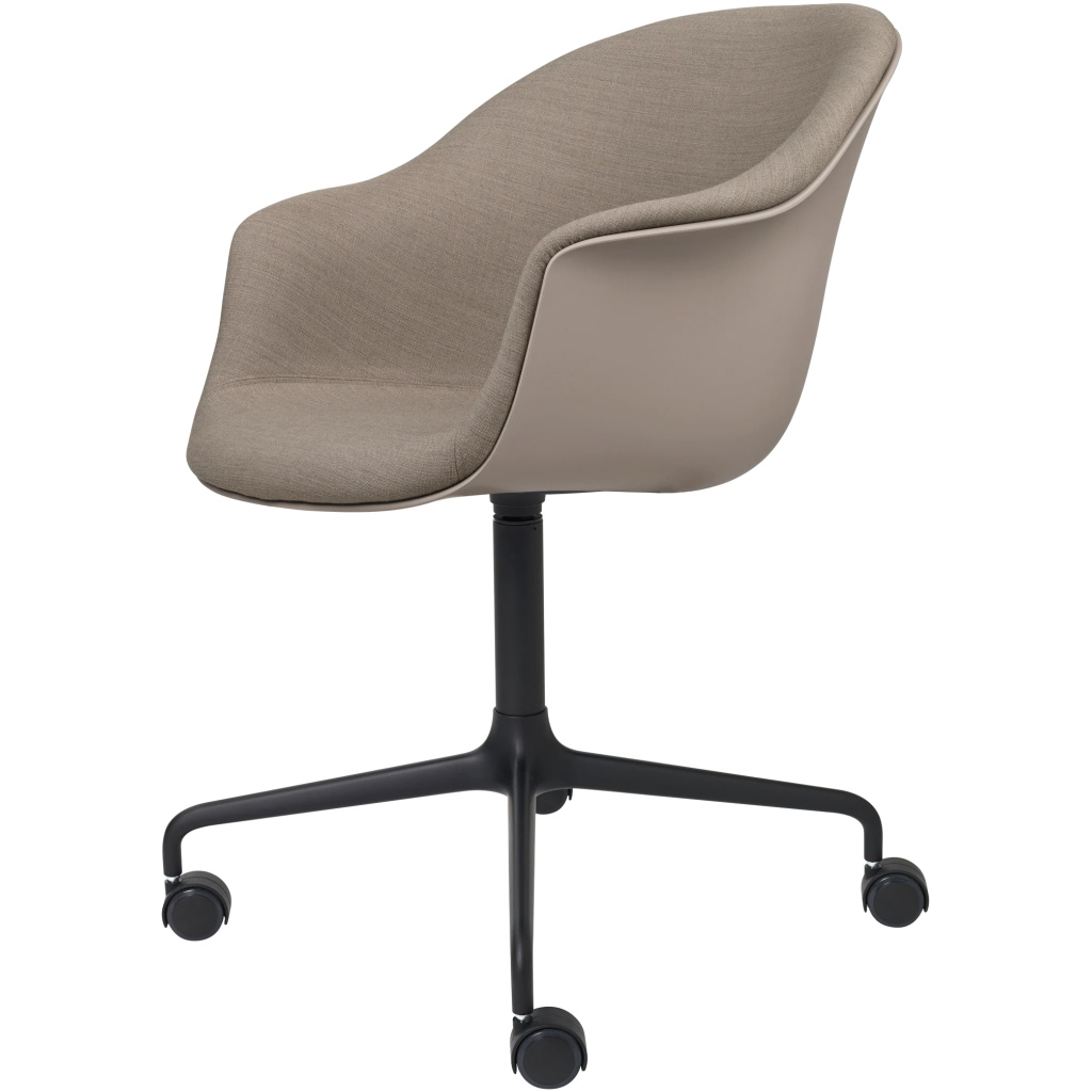 Bat Meeting Chair – Front Upholstered, 4-star w. castors
