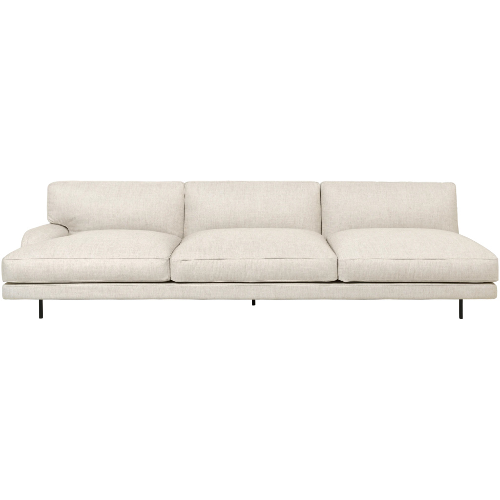 Flaneur Module – Fully Upholstered, 3-seater with right armrest