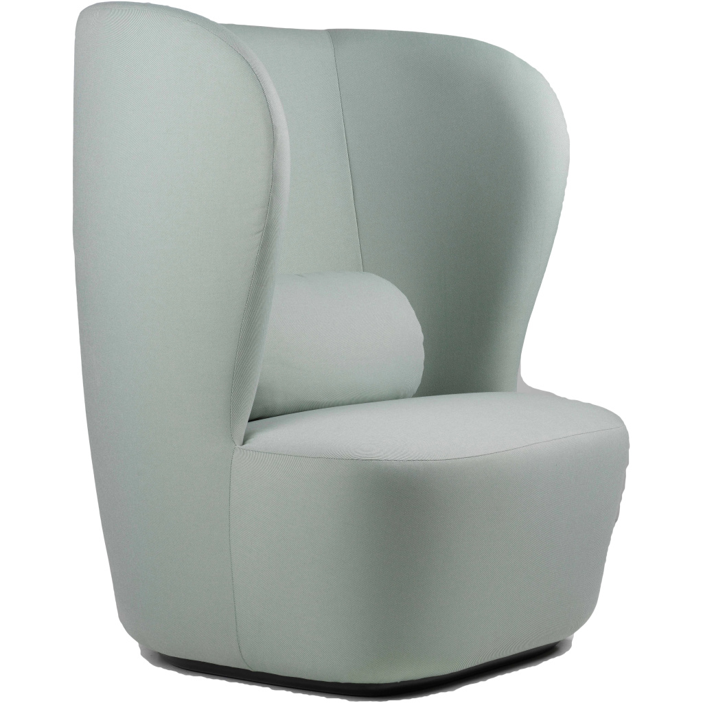 Stay Lounge Chair – Fully Upholstered, Black base, High back