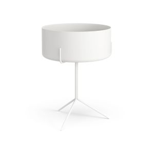 Drum runt bord med hög skål diameter 40 cm höjd 46 cm