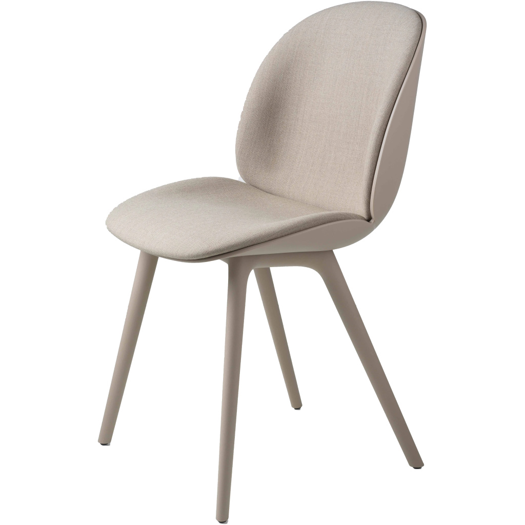 Beetle Dining Chair – Front Upholstered, Plastic base, Monochrome