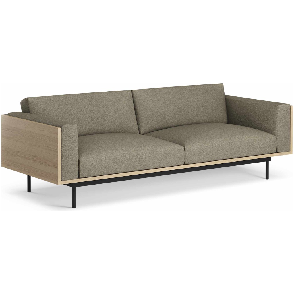 Wood 3-sits soffa