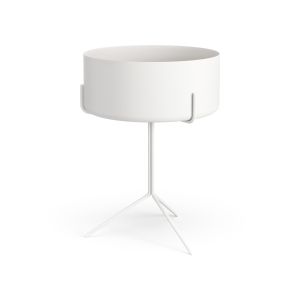 Drum runt bord med hög skål diameter 40 cm höjd 46 cm