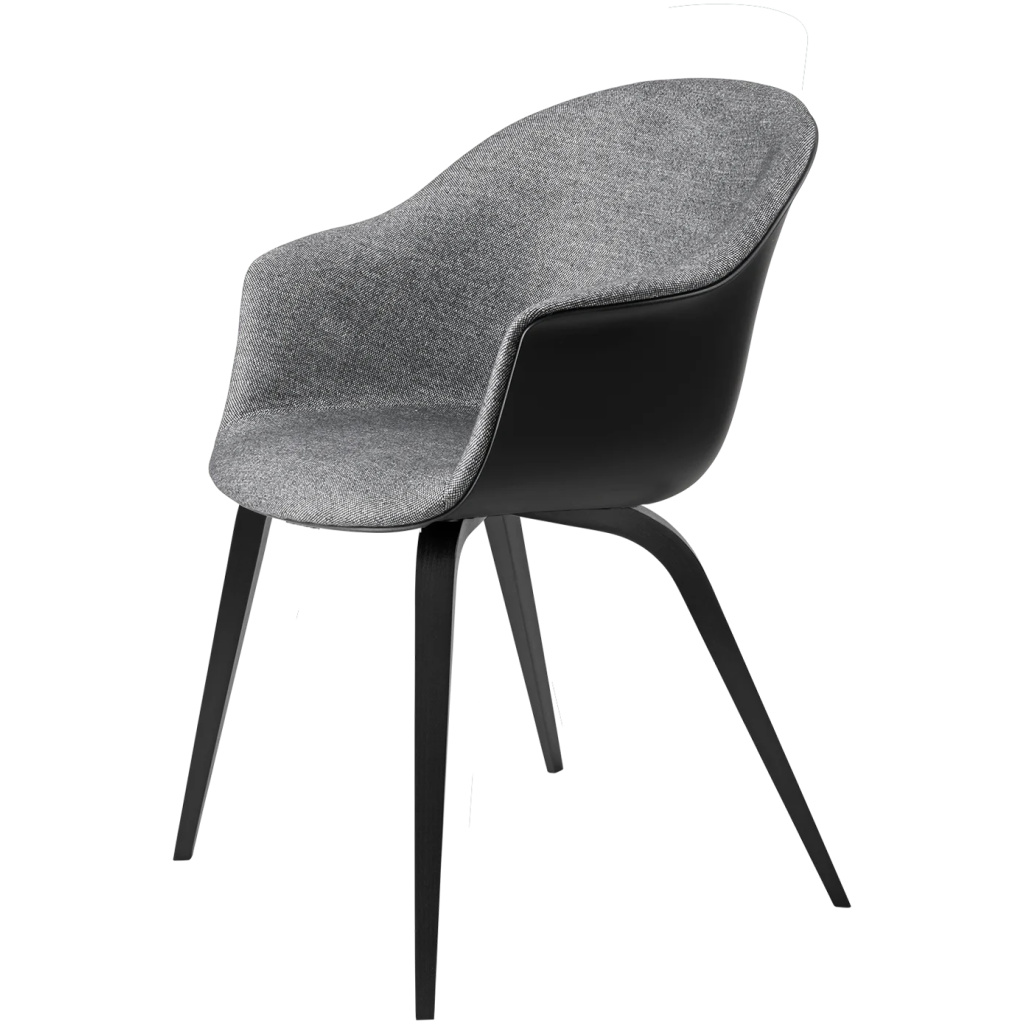 Bat Dining Chair – Front Upholstered, Wood base