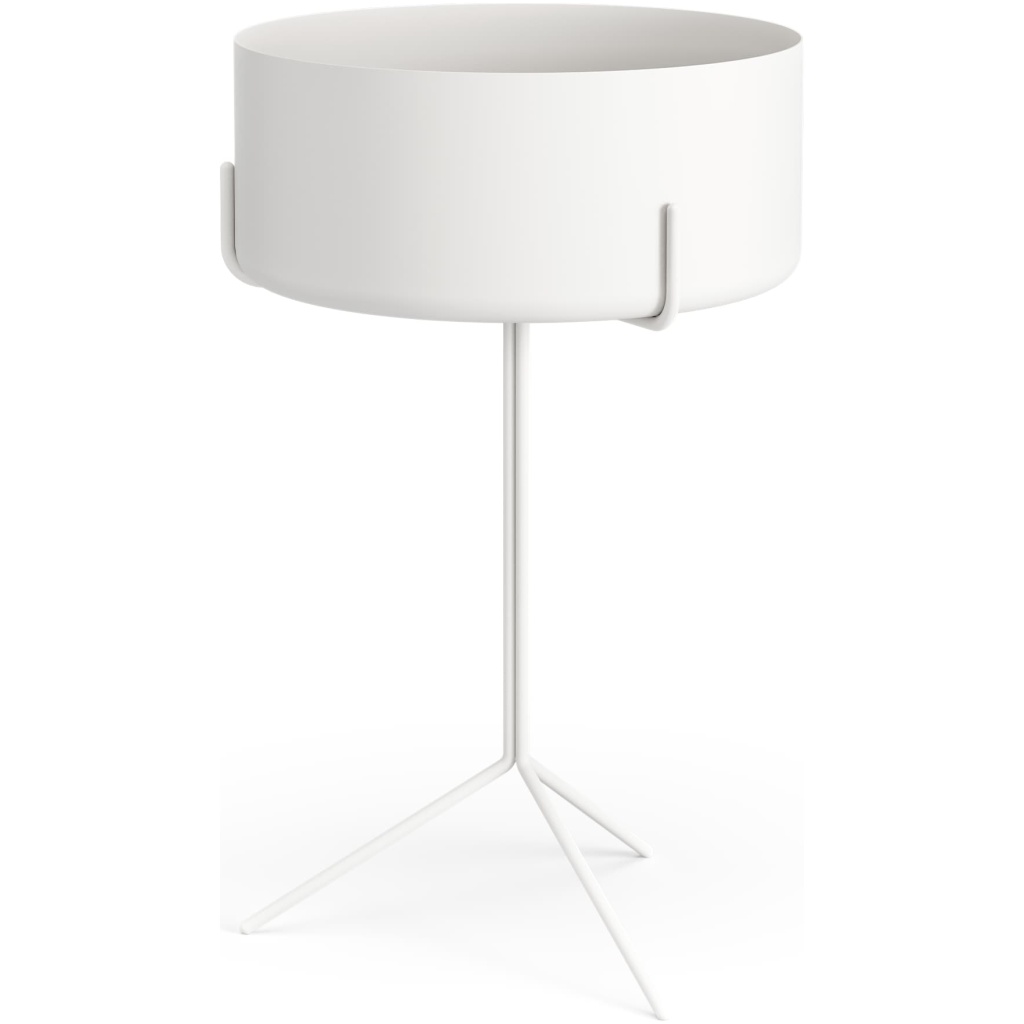 Drum runt bord med hög skål diameter 40 cm höjd 56 cm