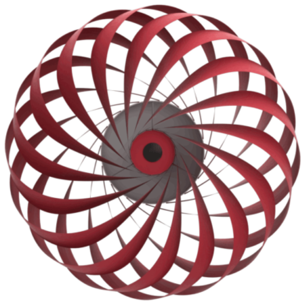 TR5 Wall light, Birch, Red, 40 x 18 cm