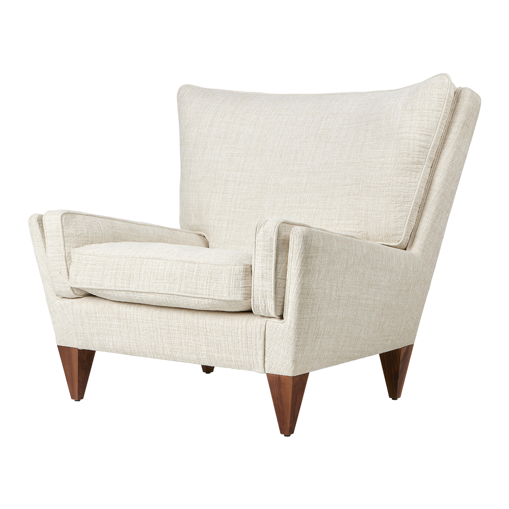 V11 Lounge Chair - Smooth leather, GUBI (Cream)