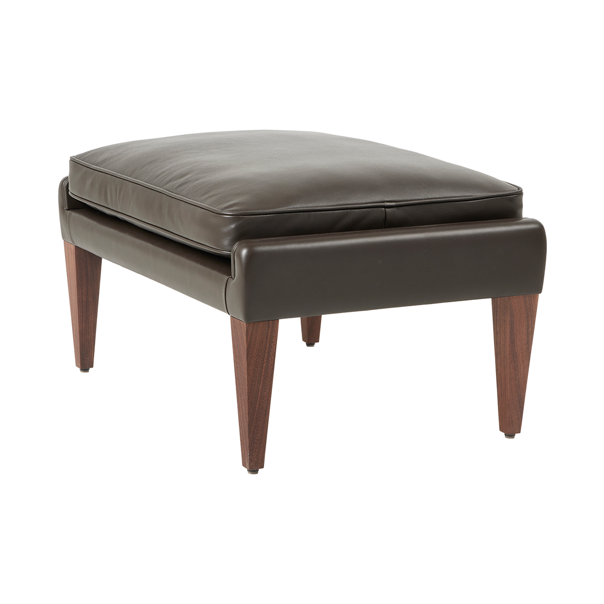V11 Ottoman - Smooth leather (Coffee)