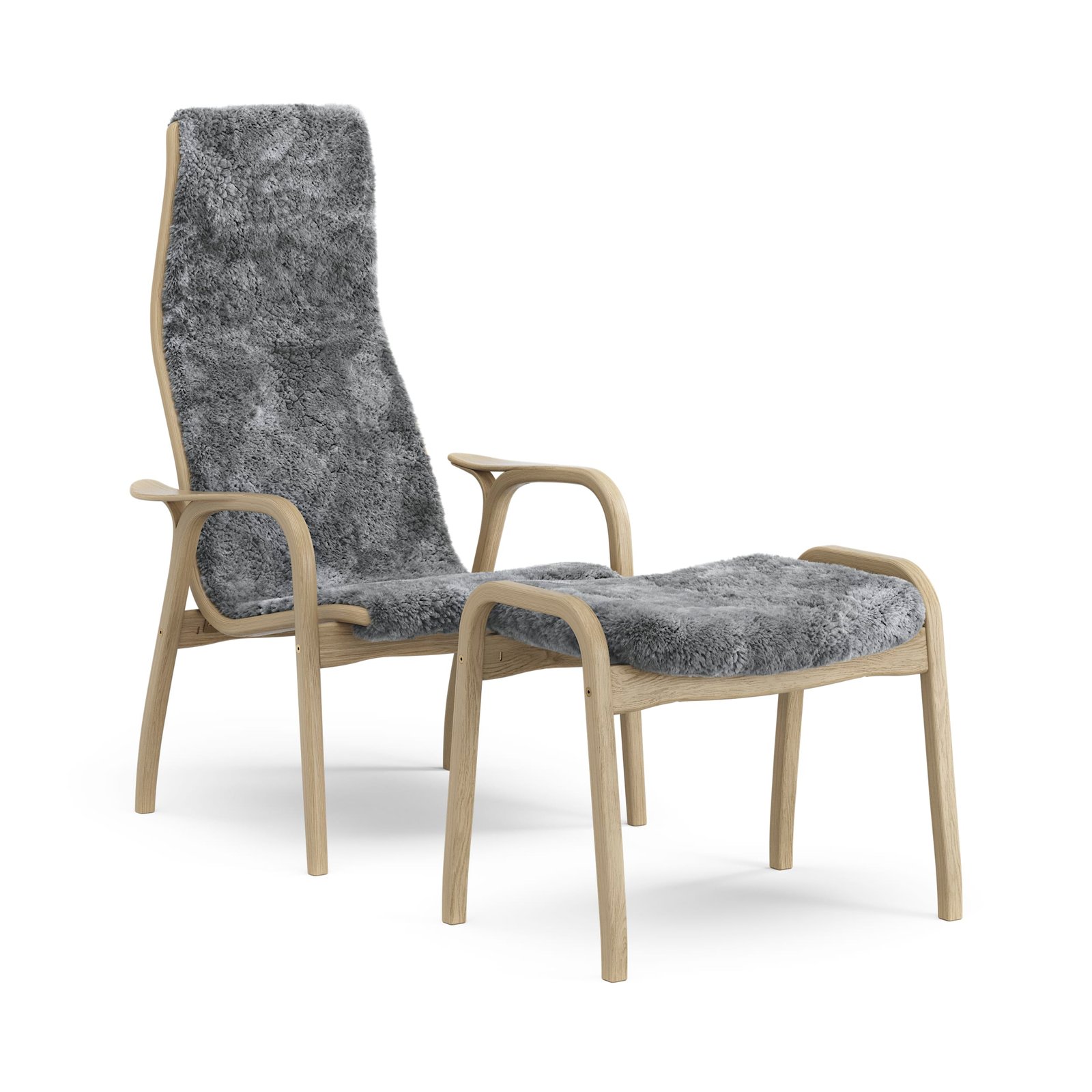 Lamino fåtölj och fotpall