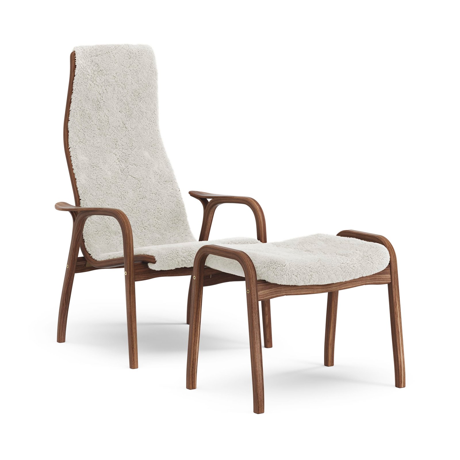 Lamino fåtölj och fotpall