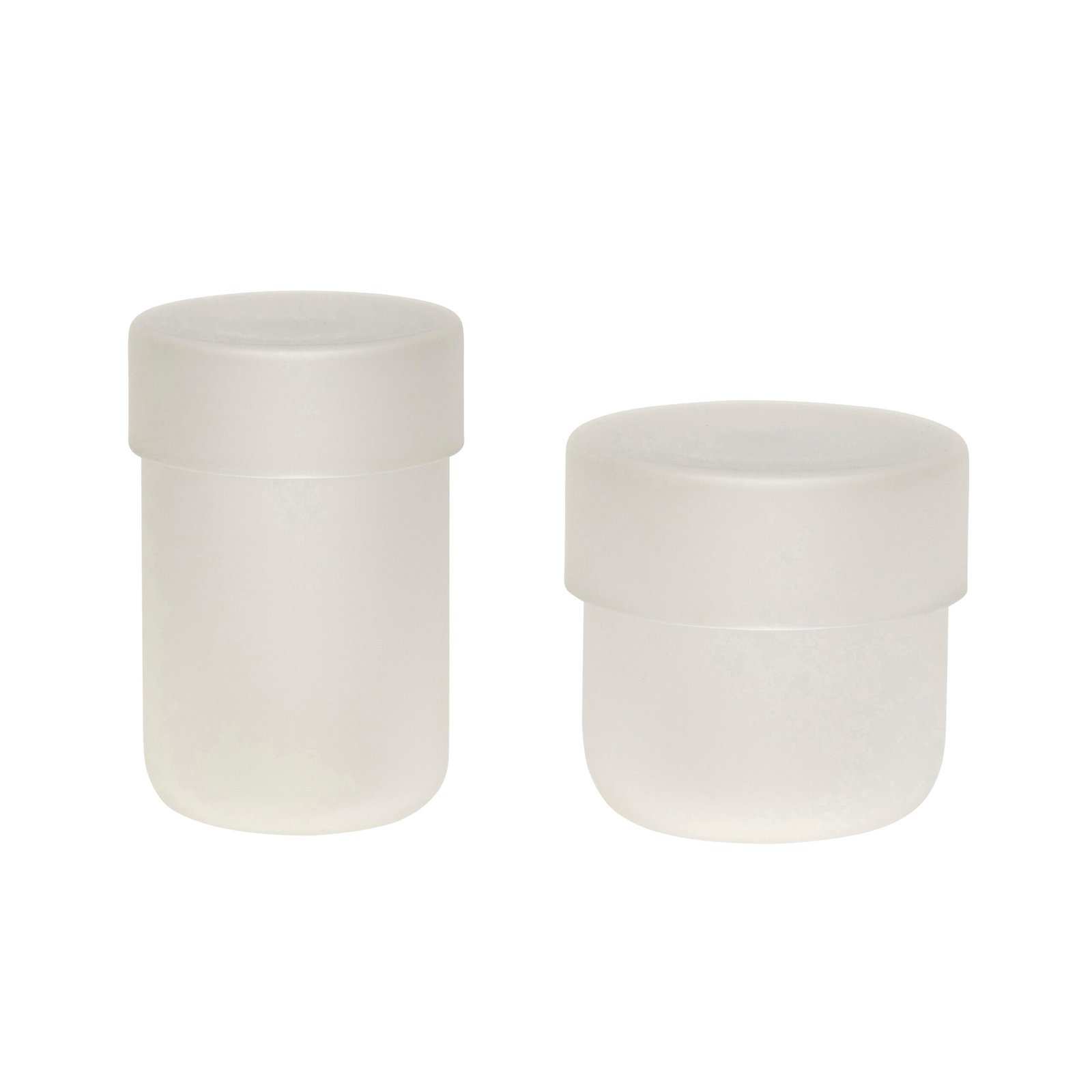 Pop Opbevaringsglas Small Frosted (sæt af 2)