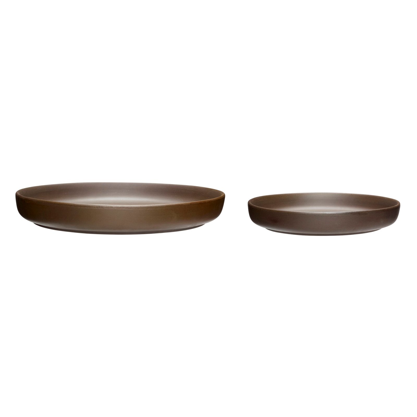 Clay Tallerkner Brun (sæt af 2)