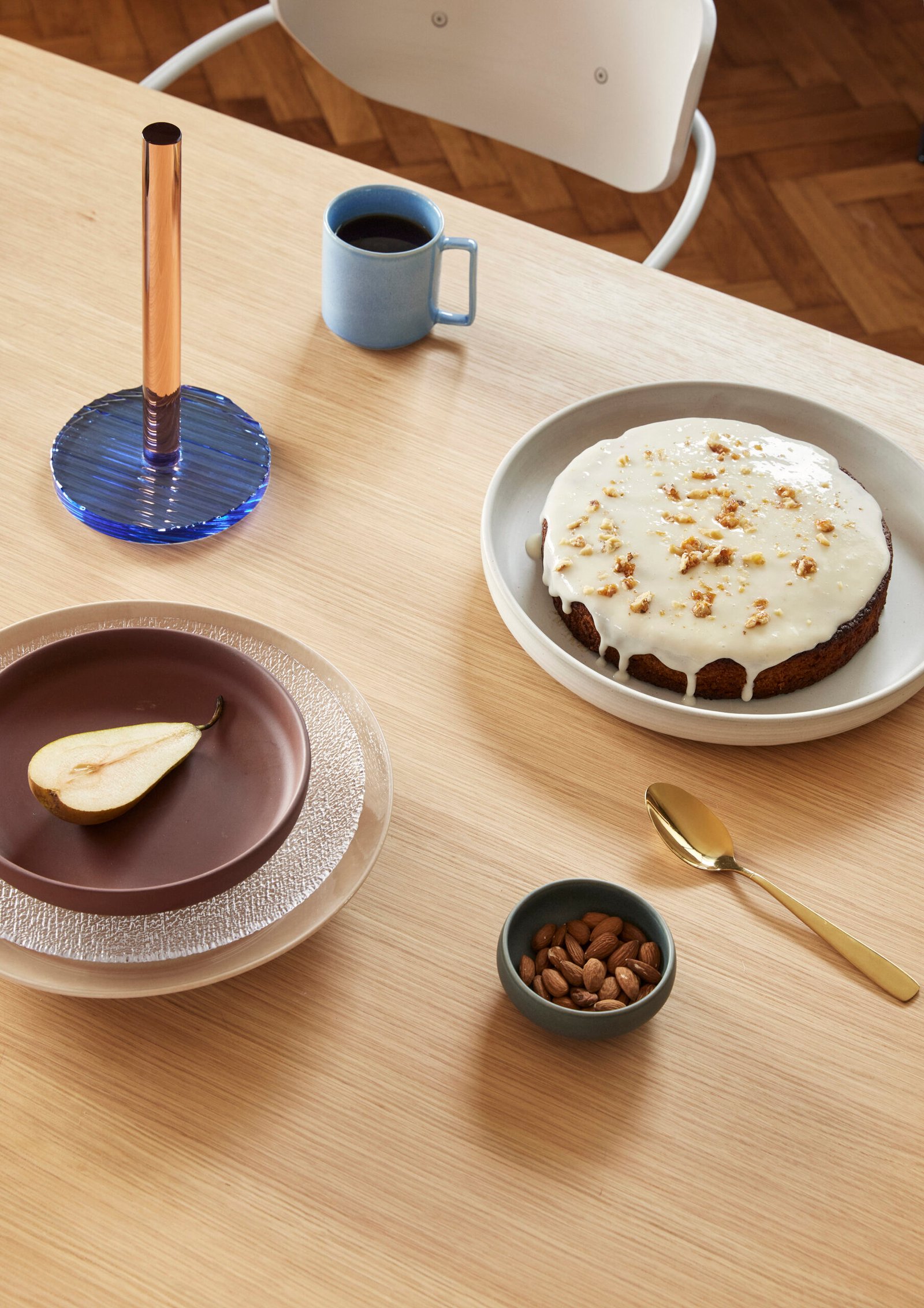 Kiosk Køkkenrulleholder Blå/Lyserød