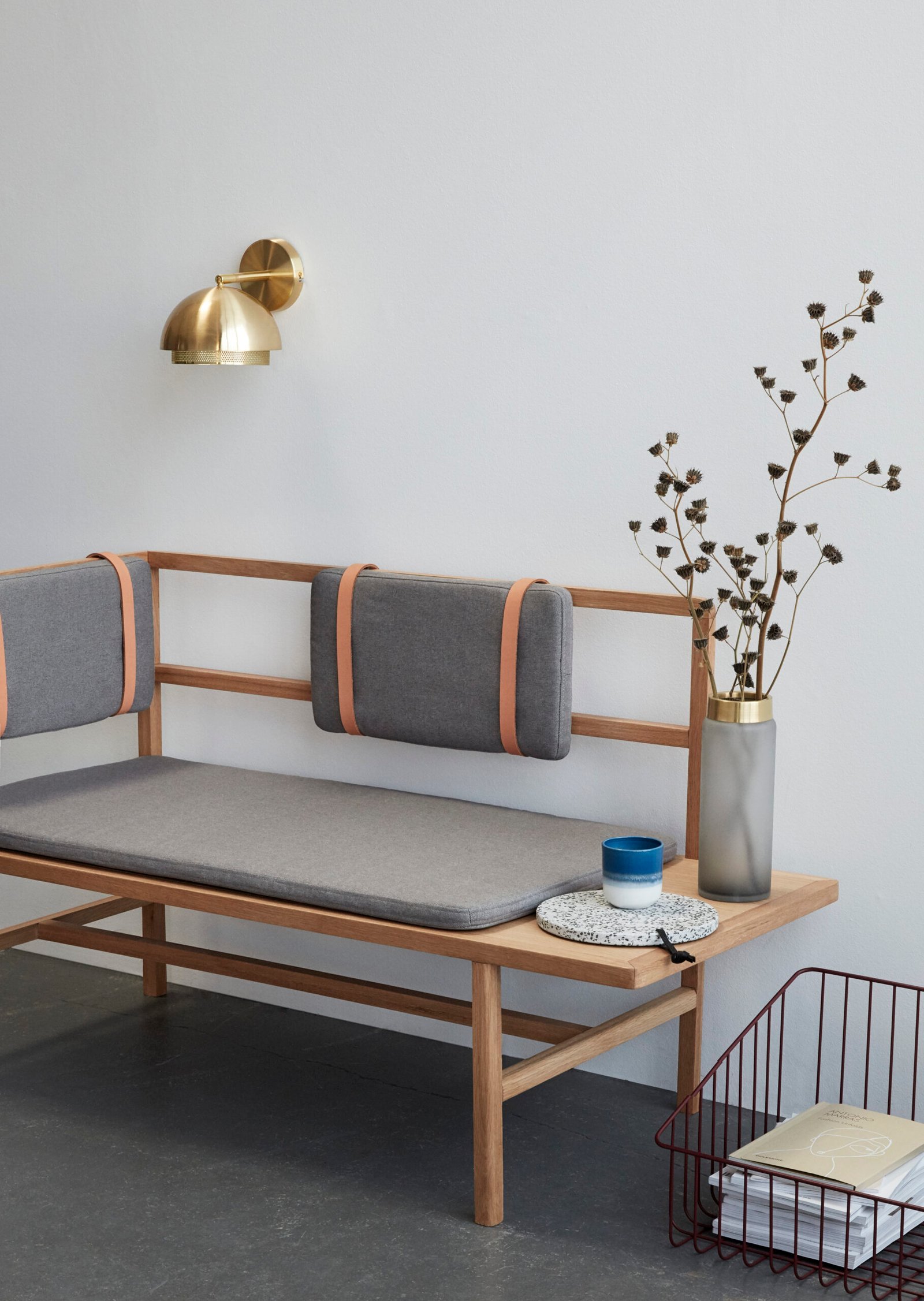 Edge Væglampe Messingfarve