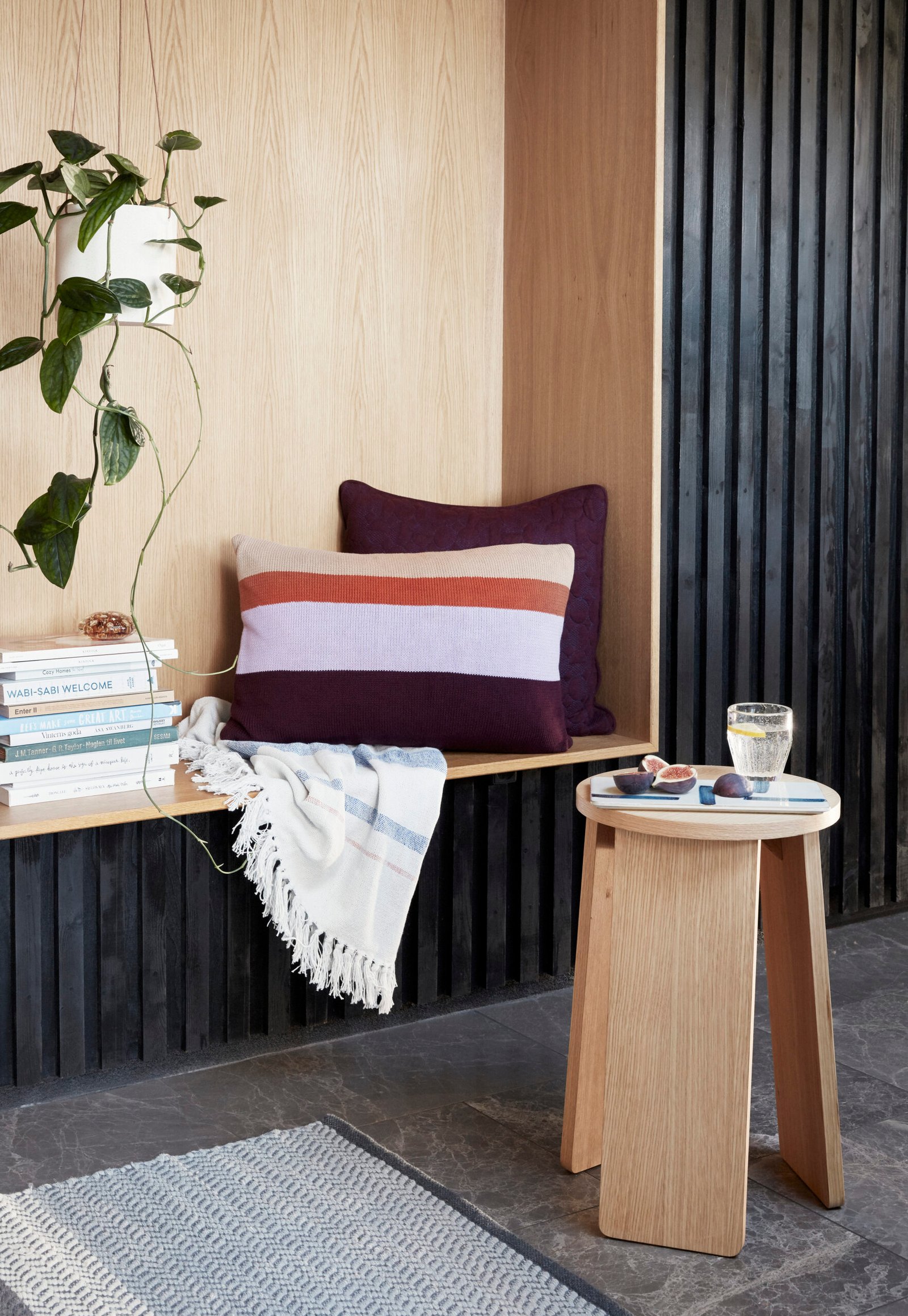 Shell Plaid  Blå/Hvid